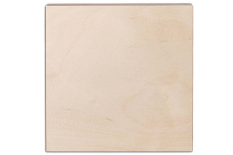 Holzbild 300 x 300 x 18 mm im Verkaufsraum, gefertigt im Schwarzwald