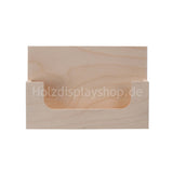 Holz Flyerbox A5 quer Postkartenbox selbstklebend holzdisplayshop Faller konzept