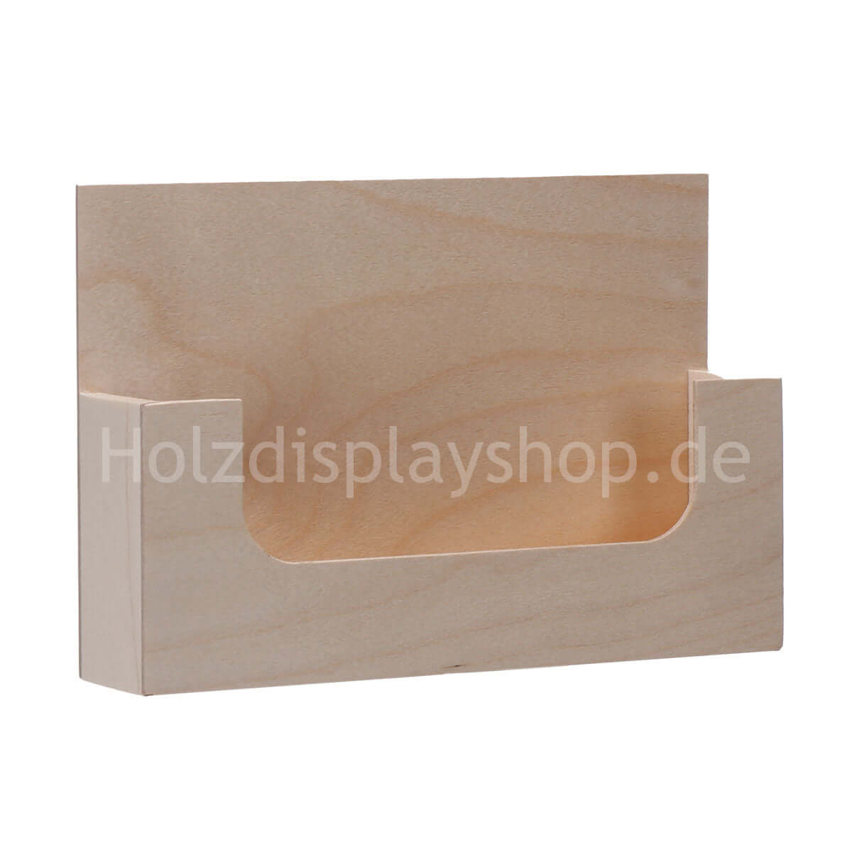 Holz Flyerbox A5 quer Postkartenbox selbstklebend holzdisplayshop Faller konzept