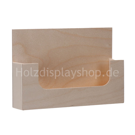 Holz-Flyerbox-A5-quer-Postkartenbox-selbstklebend-Holzdisplayshop-Faller-konzept