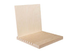 Holz Ohrring Display Schmuck Ring Kartenhalter fuer den Einzelhandel Tray mit Slots holzdisplayshop Faller konzept